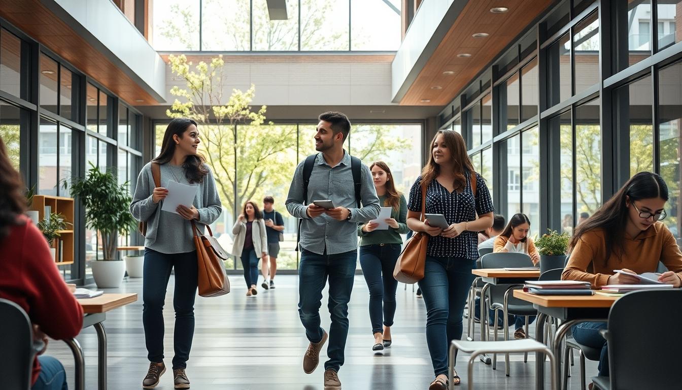 Student preparing for exams with study materials