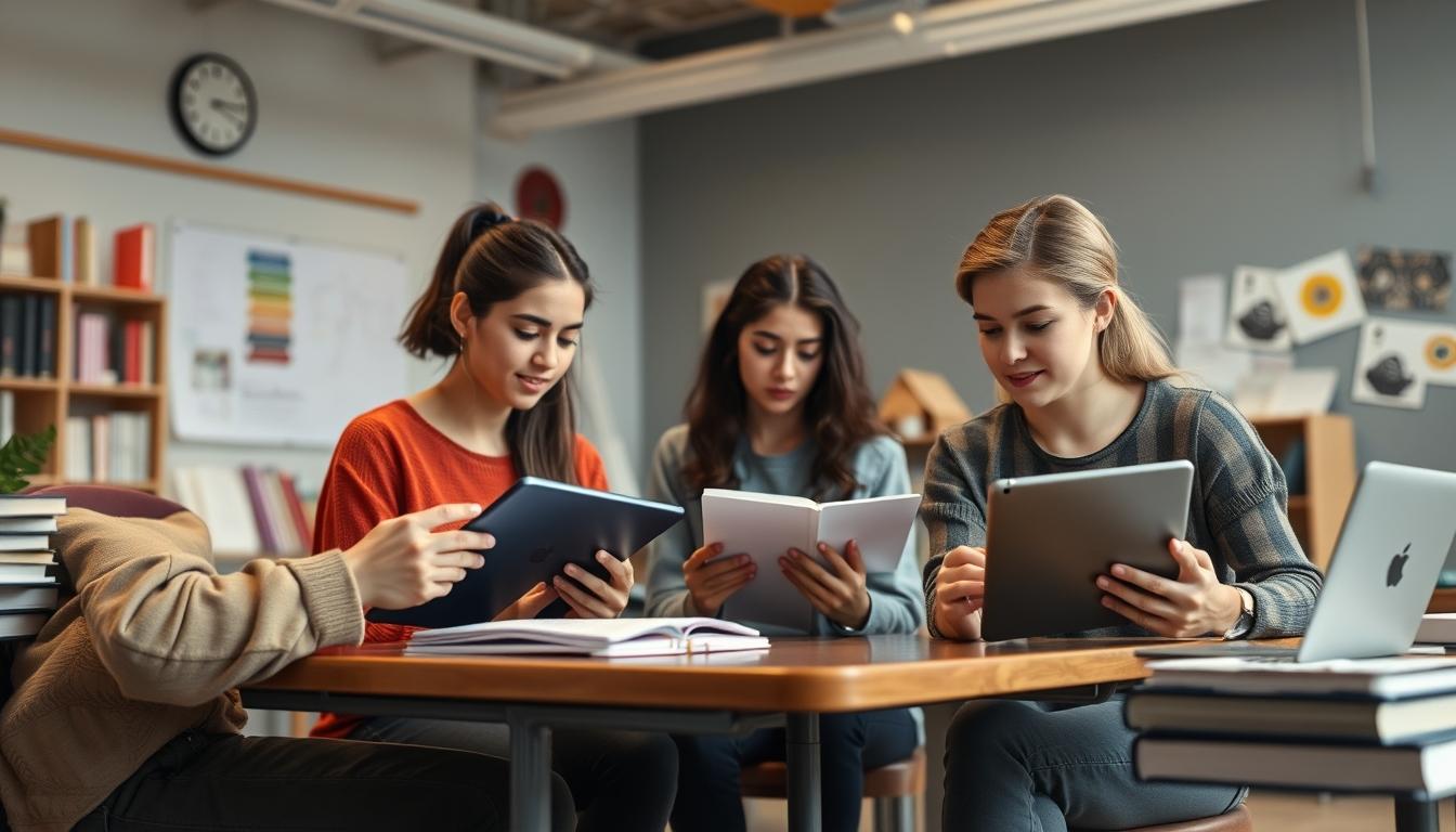 Digital learning platform with online study materials